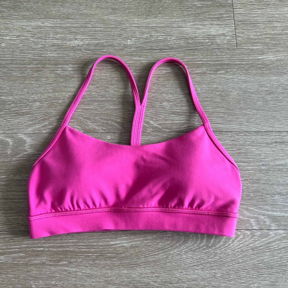 Lululemon sonic pink sports bra size 6